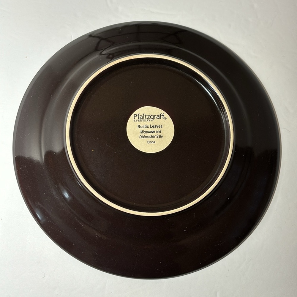 Pfaltzgraff Everyday Rustic Leaves Salad Dessert Plates Set Of 2 Discontinued - Picture 7 of 8